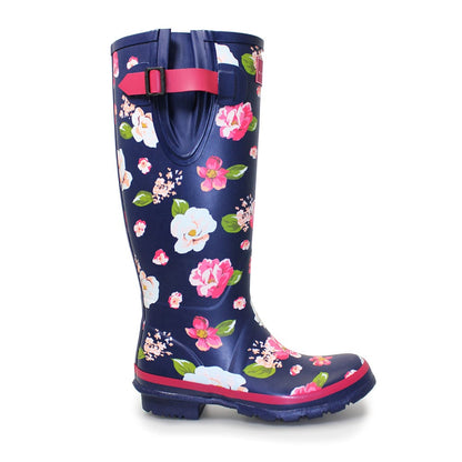 Lunar Floral Wellington - Blue