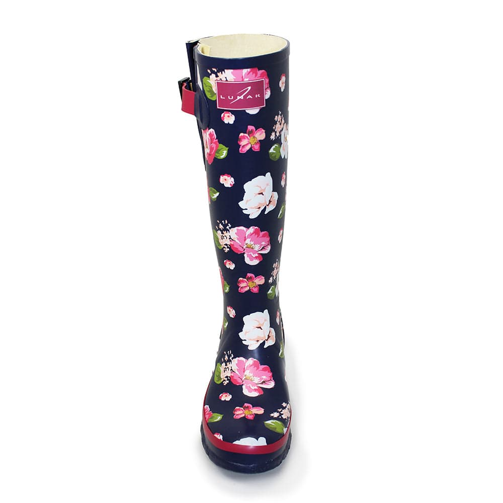 Lunar Floral Wellington - Blue