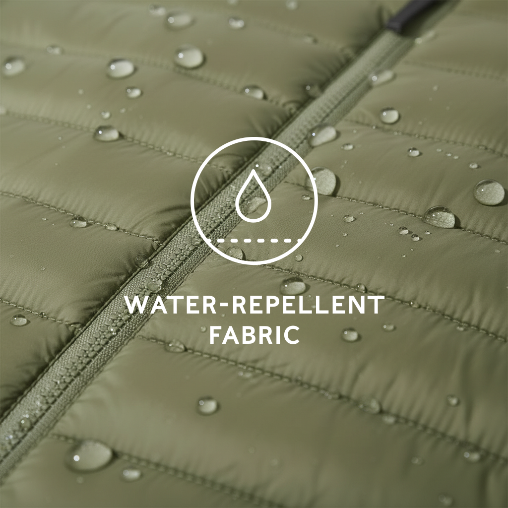 Gibson Mens Insulated Padded Jacket - Khaki