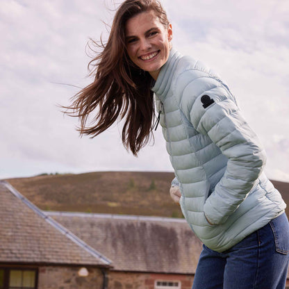 Gibson Womens Insulated Padded Jacket - Ice Blue