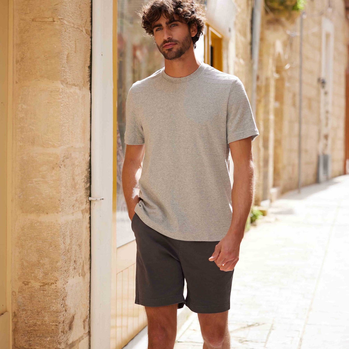 Goodman Mens Supersoft T-Shirt - Light Grey Marl
