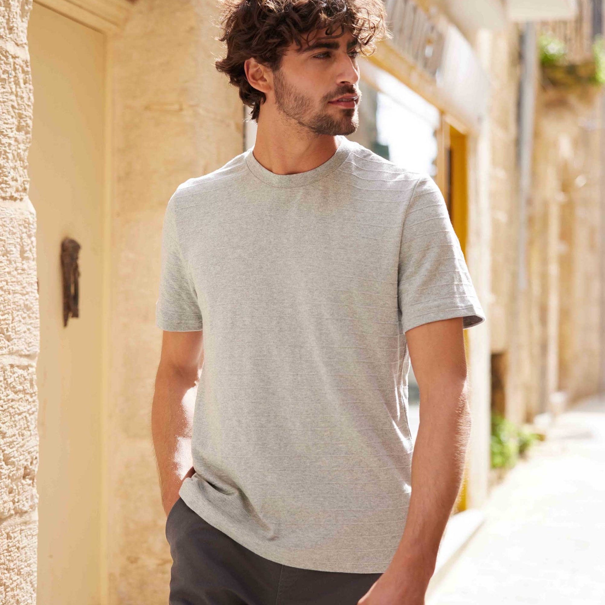Goodman Mens Supersoft T-Shirt - Light Grey Marl