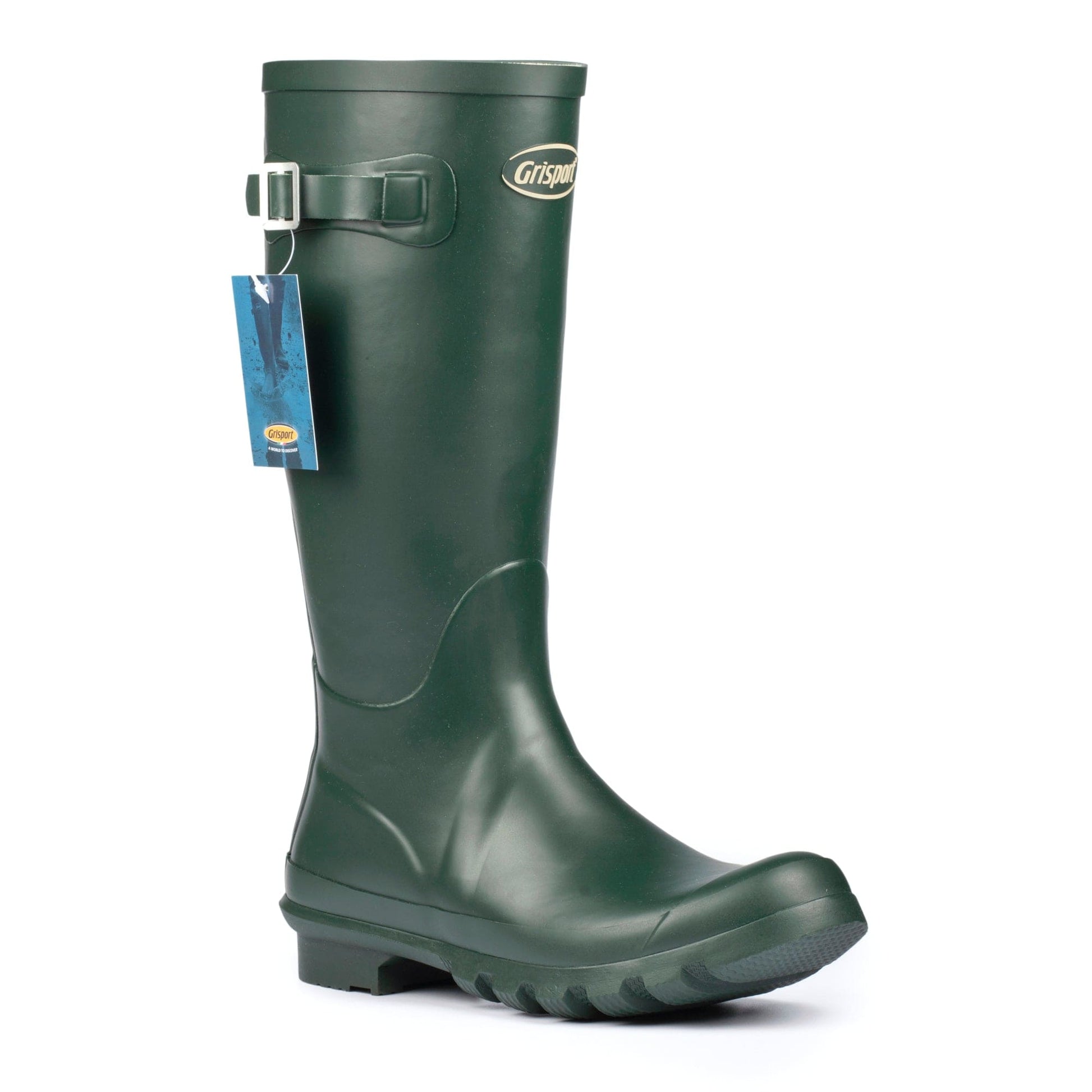 Grisport Rubber Strap Wellington - Green