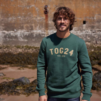Hawnby Mens Cotton Blend Sweat - Racing Green