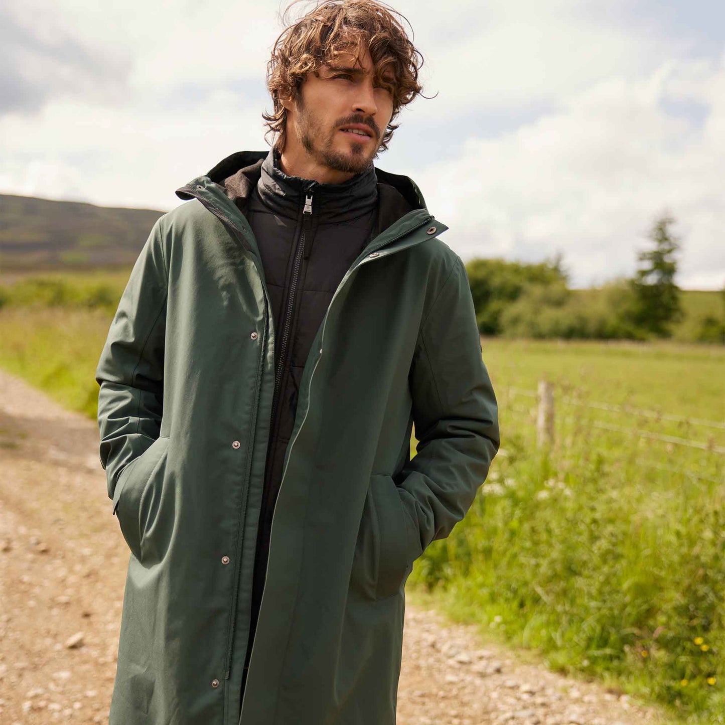 Haydon Mens Waterproof 3in1 Jacket - Racing Green