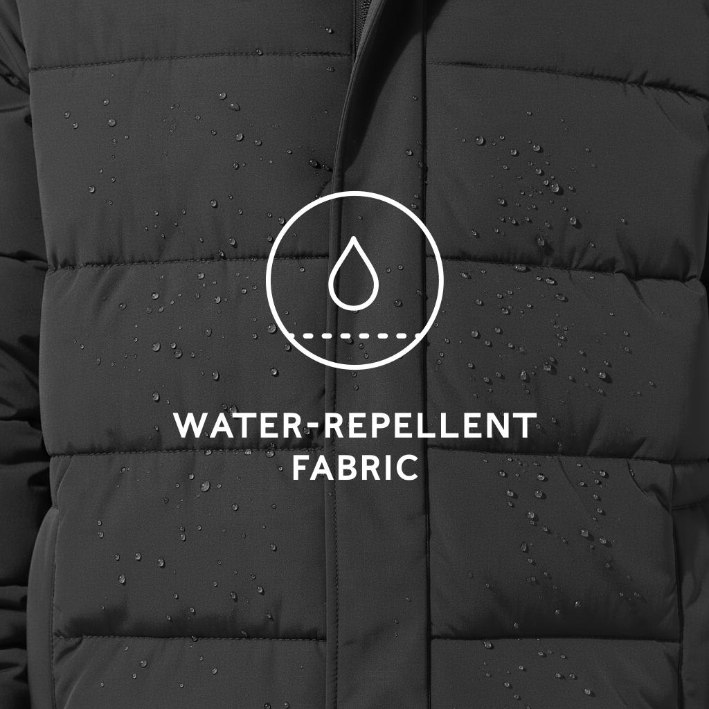 Langrick Mens Long Insulated Jacket - Black