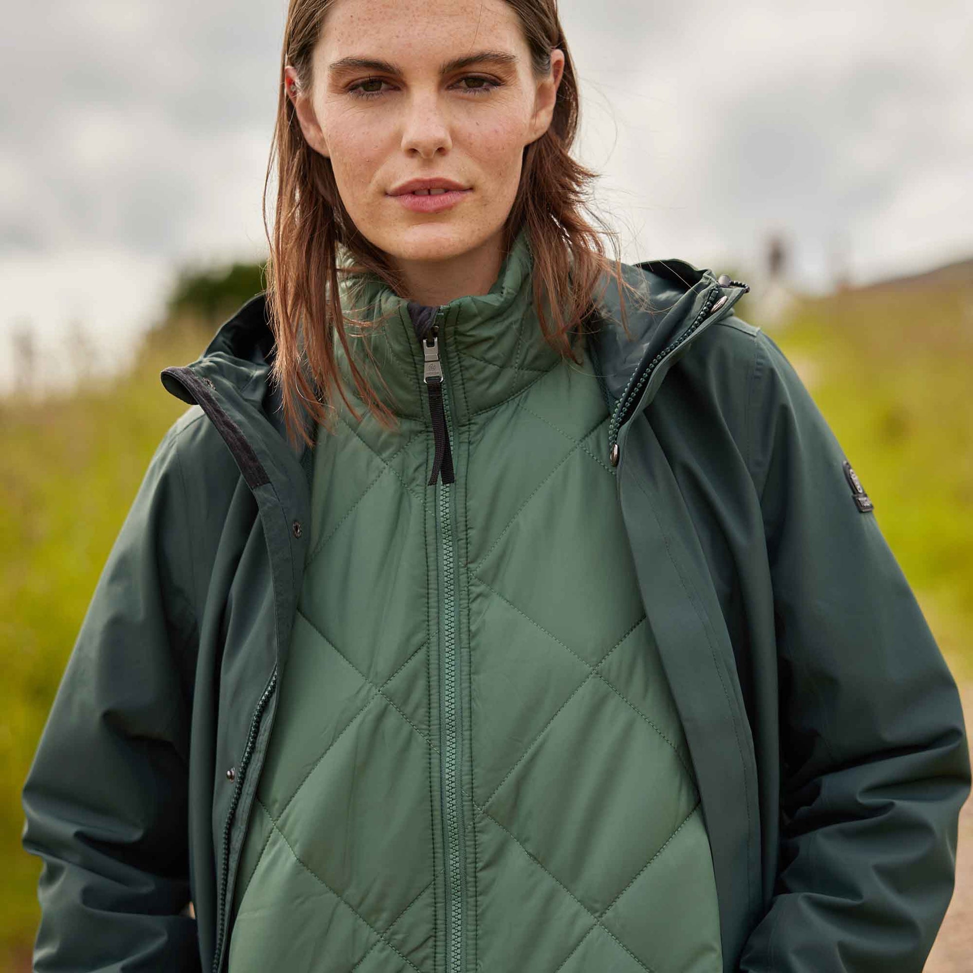 Lyra Womens Waterproof 3in1 Jacket - Racing Green