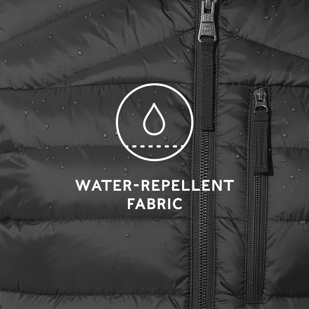 North Womens RDS Certified Down Hooded Jacket - Black