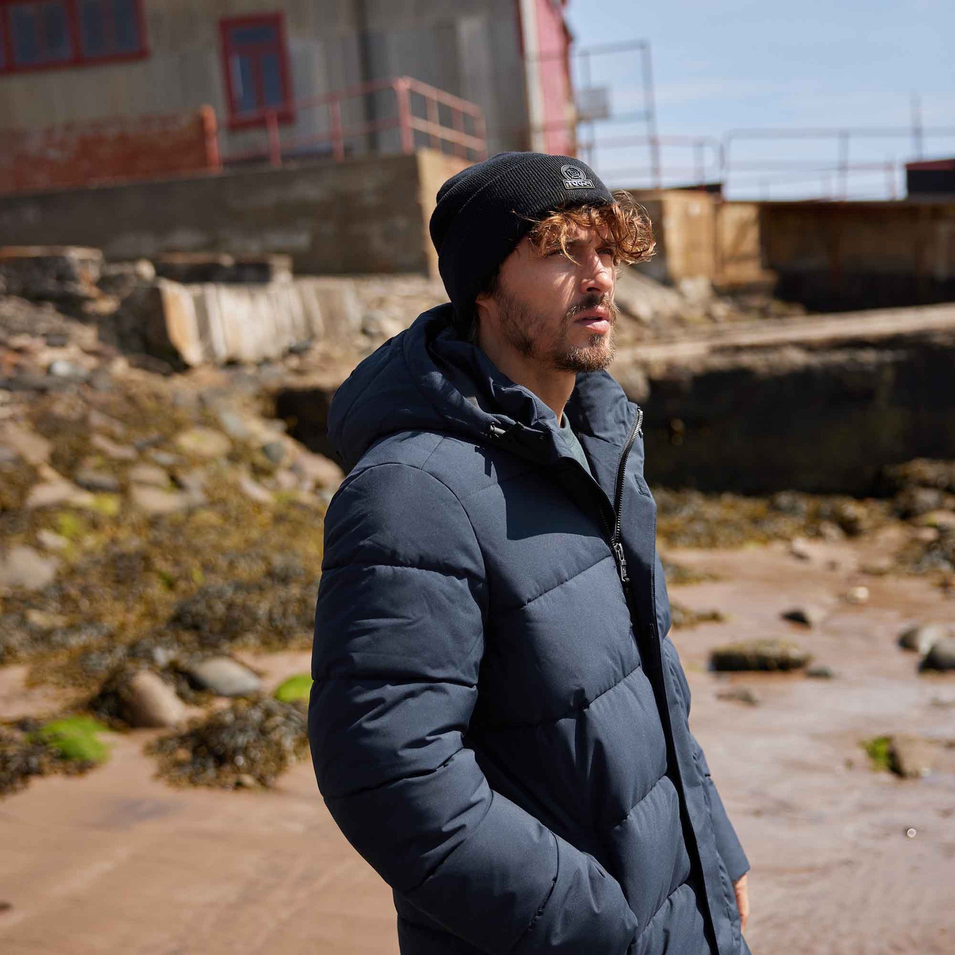 Preece Mens Long Shower Resistant Insulated Jacket - Dark Indigo