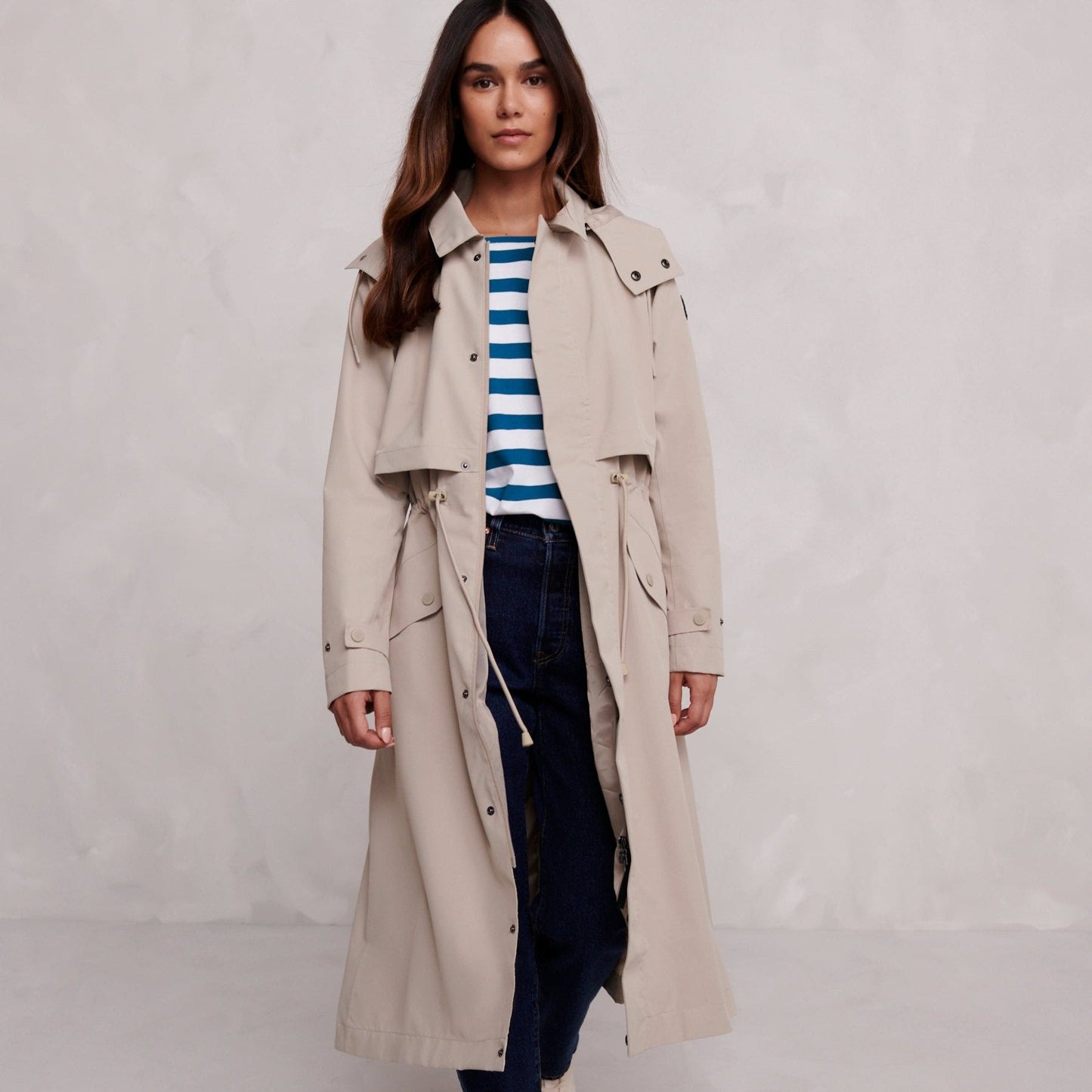 Alva Womens Waterproof Trench Coat - Taupe