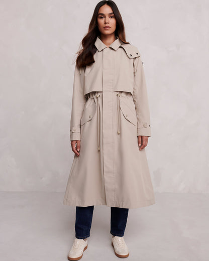 Alva Womens Waterproof Trench Coat - Taupe