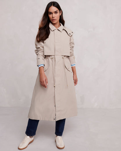 Alva Womens Waterproof Trench Coat - Taupe