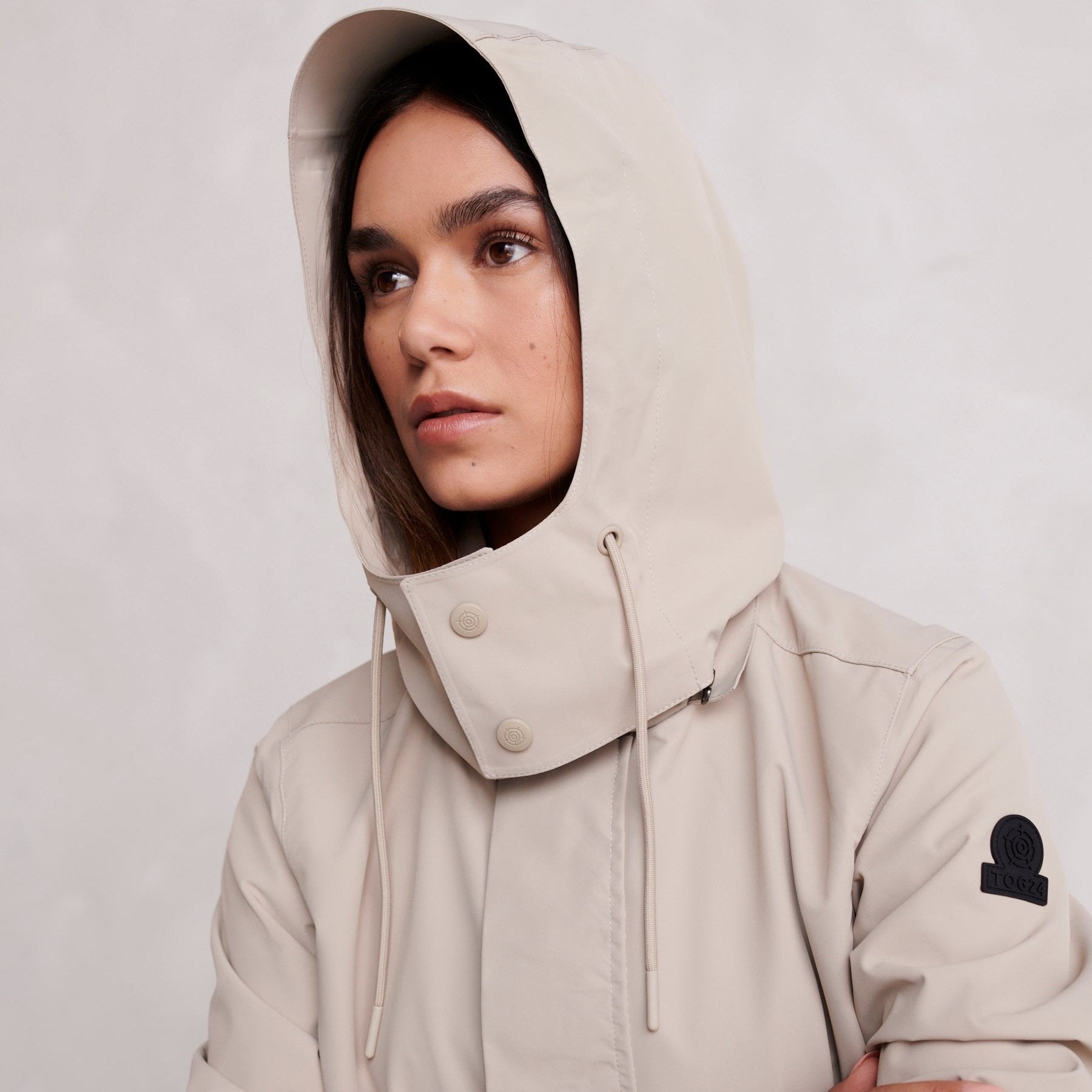 Alva Womens Waterproof Trench Coat - Taupe