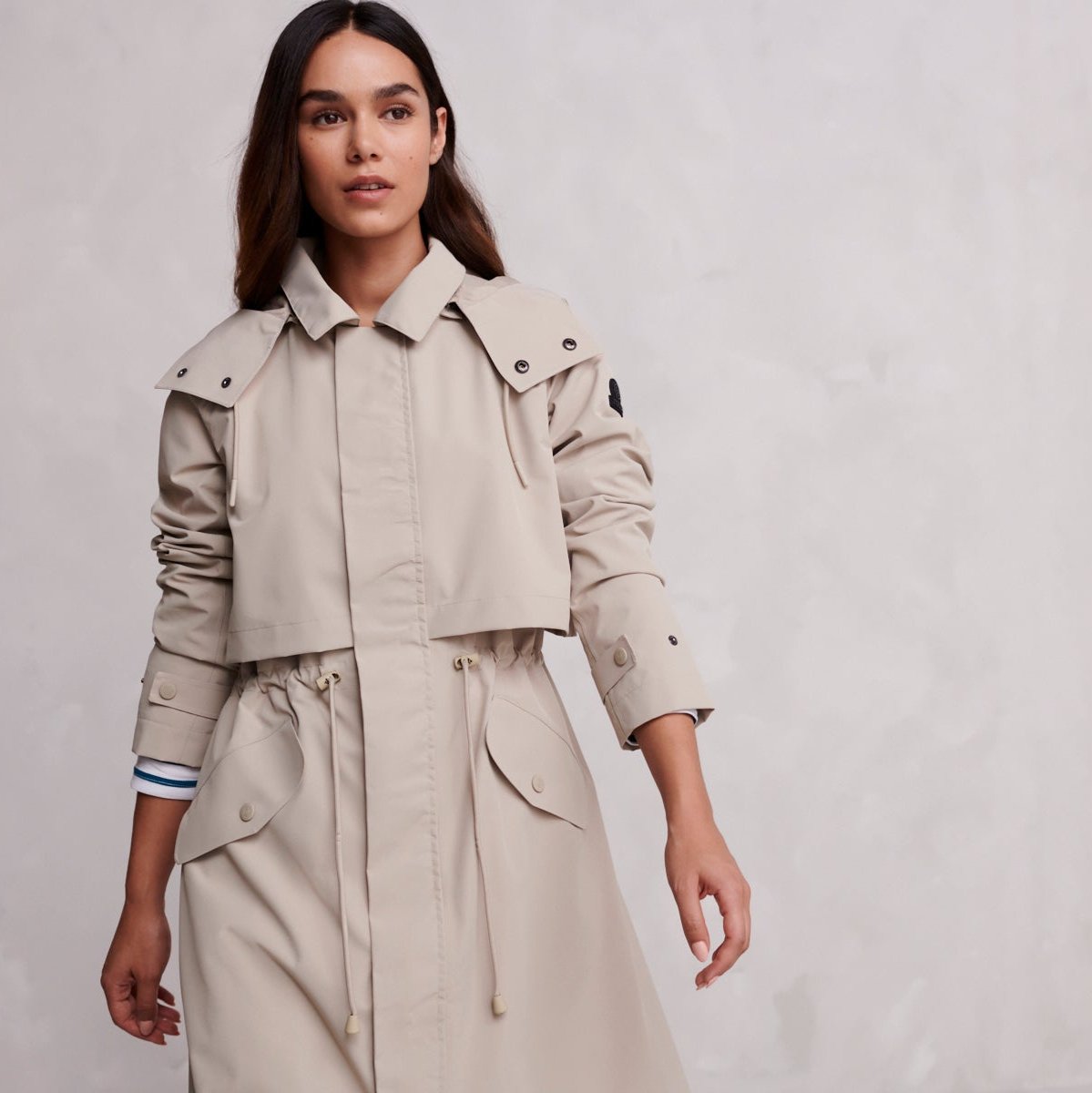 Alva Womens Waterproof Trench Coat - Taupe