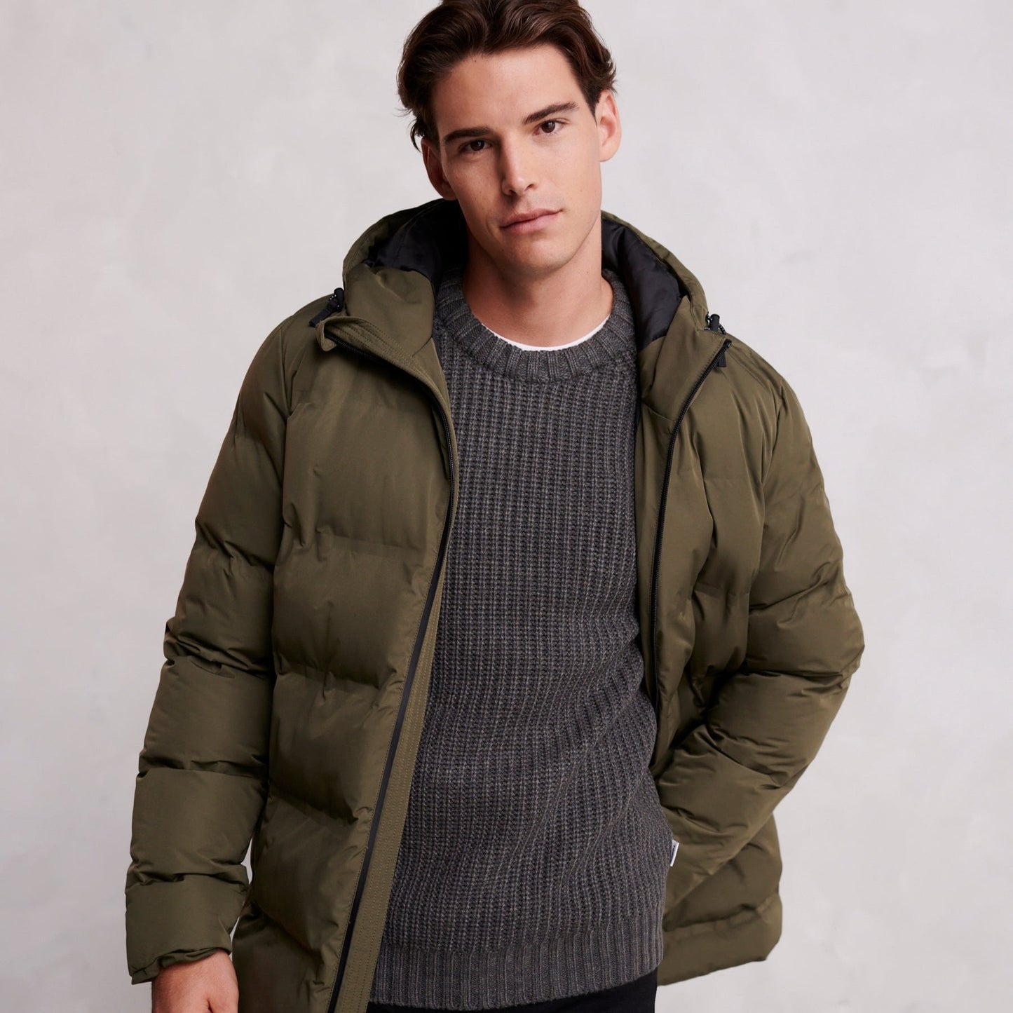 Brinkley Mens Parka - Khaki