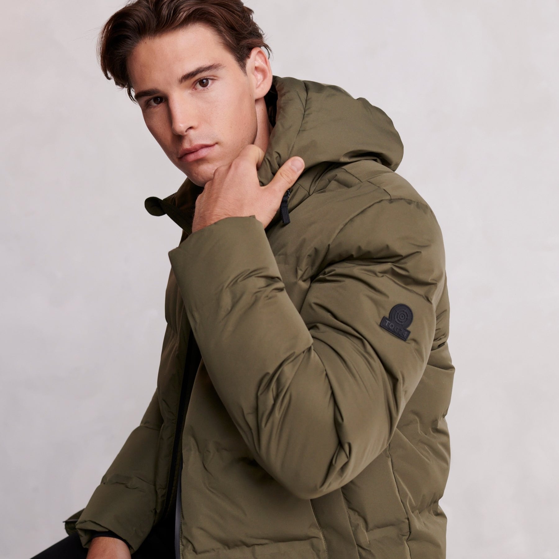 Brinkley Mens Parka - Khaki