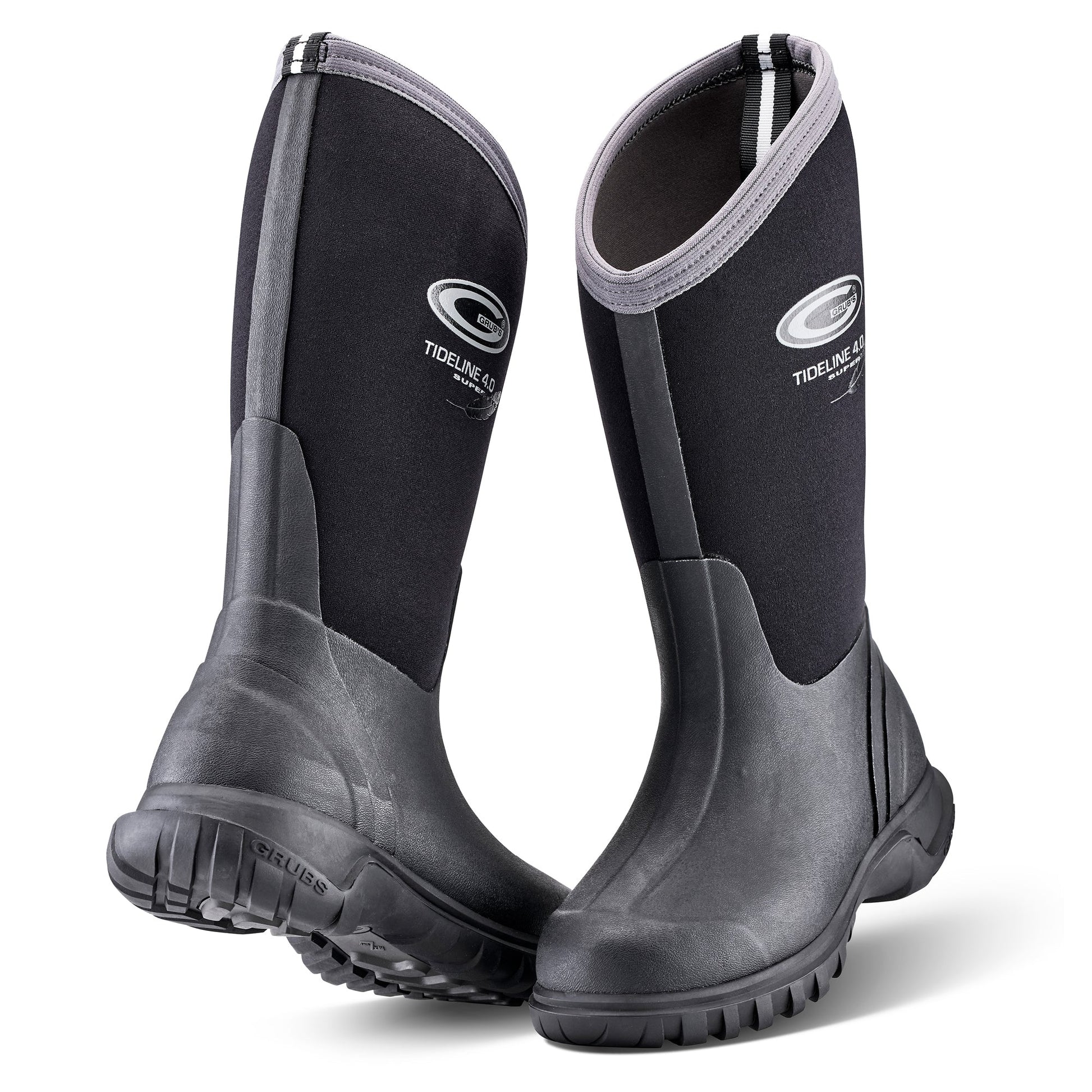 Grubs Boots Tideline Wellies Unisex - Black