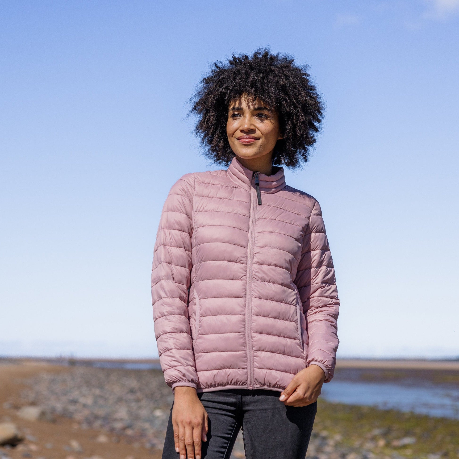 Gibson Womens Insulated Padded Jacket - Faded Pink