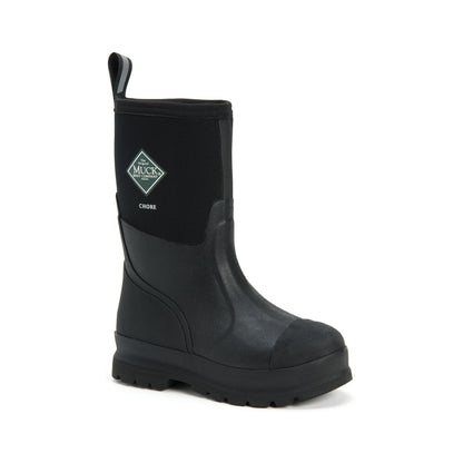 Muck Boots Chore Classic Mid Patterned Unisex Wellington - Black