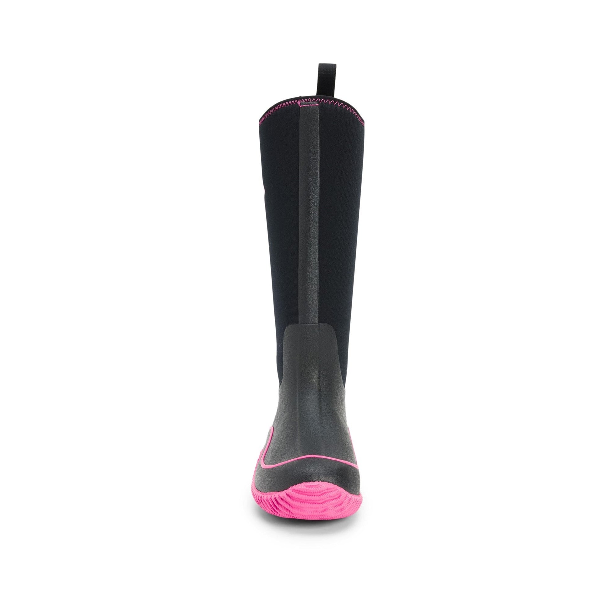 Muck Boots Hale Pull On Womens Wellington - Black/Pink
