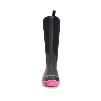 Muck Boots Hale Pull On Womens Wellington - Black/Pink