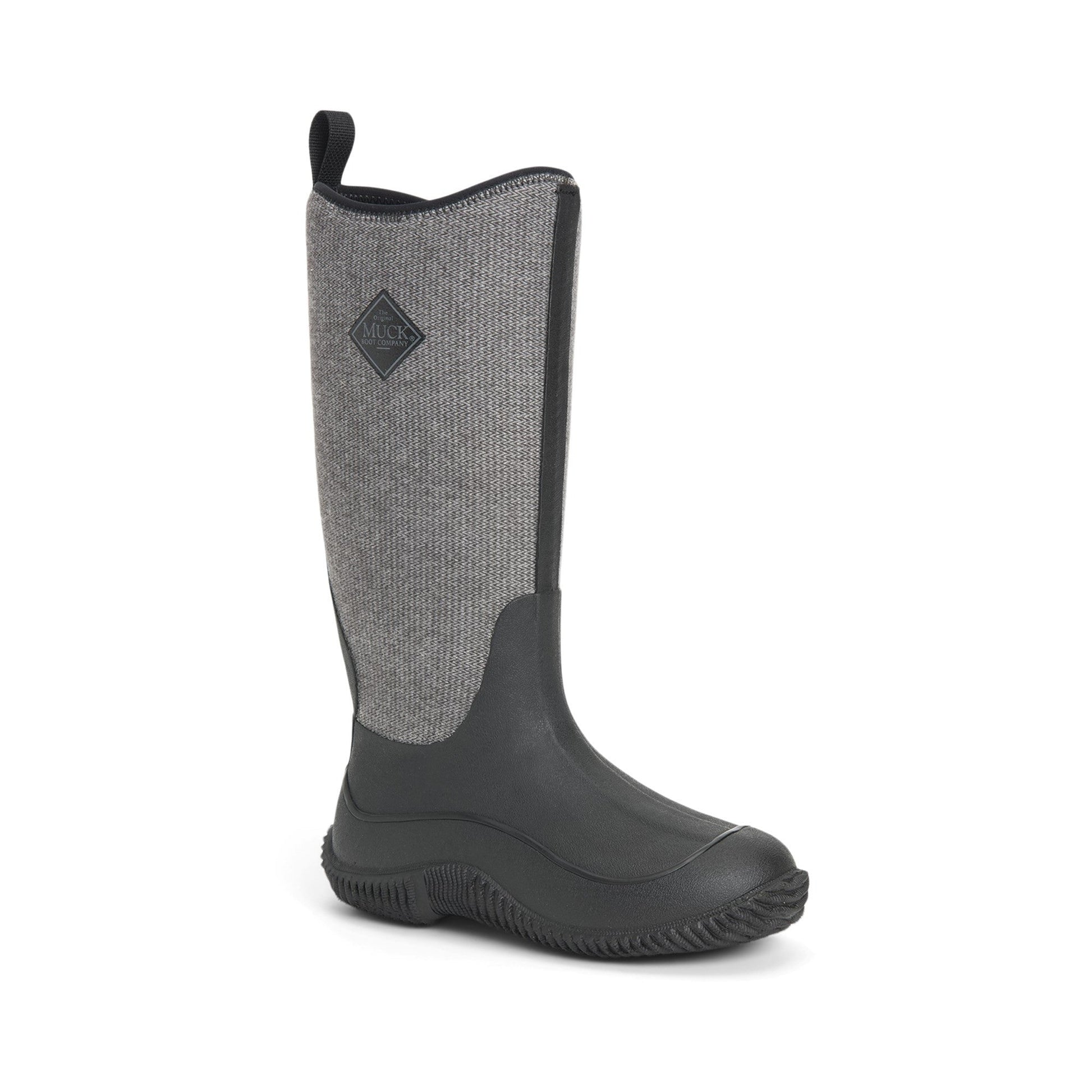 Muck Boots Hale Womens Wellington - Black/Fuzzy Herringbone