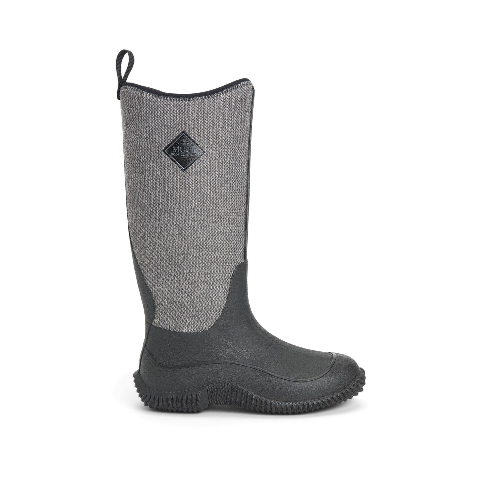 Muck Boots Hale Womens Wellington - Black/Fuzzy Herringbone
