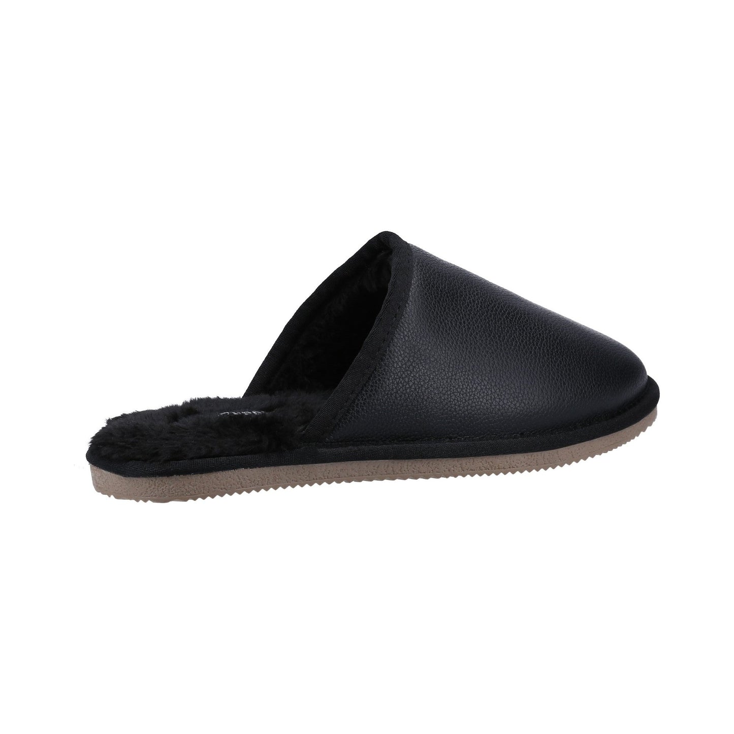Hush Puppies Coady Leather Slipper Mens - Black