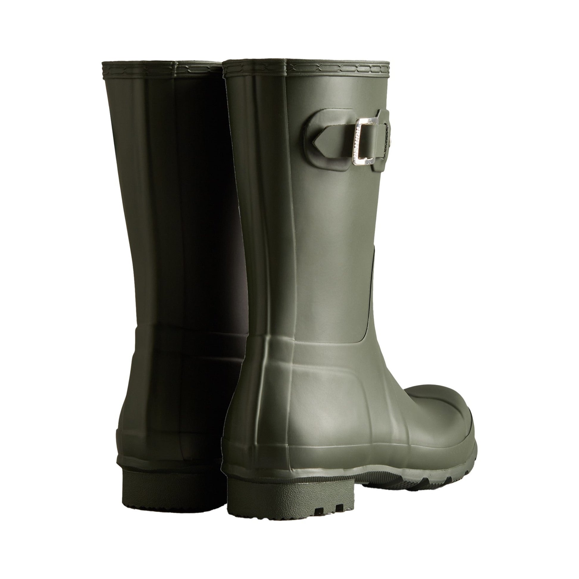 Hunter Original Short Mens Wellington Boots - Dark Olive