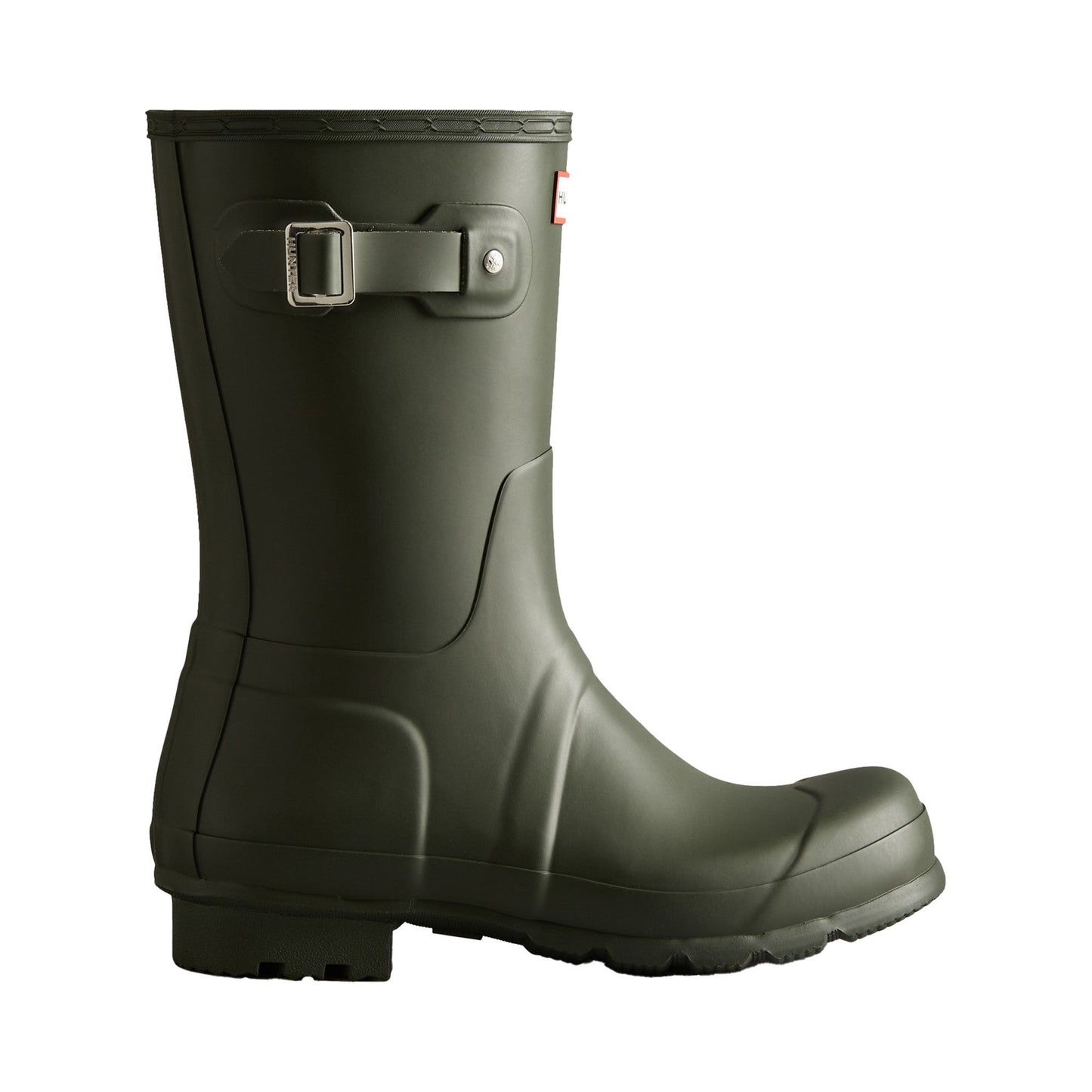 Hunter Original Short Mens Wellington Boots - Dark Olive