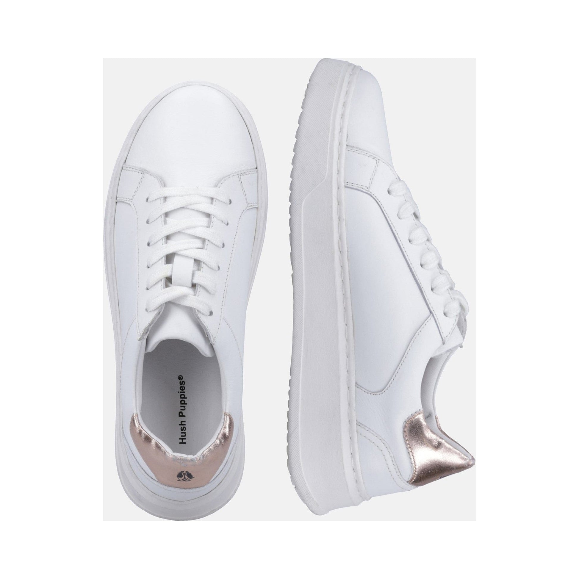 Hush Puppies Camille Lace Cupsole - White