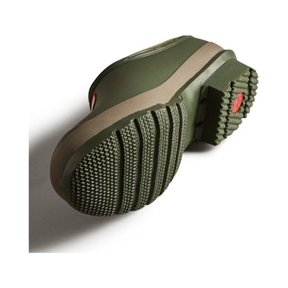Hunter Gardener Mens Clogs - Dark Olive/Clay