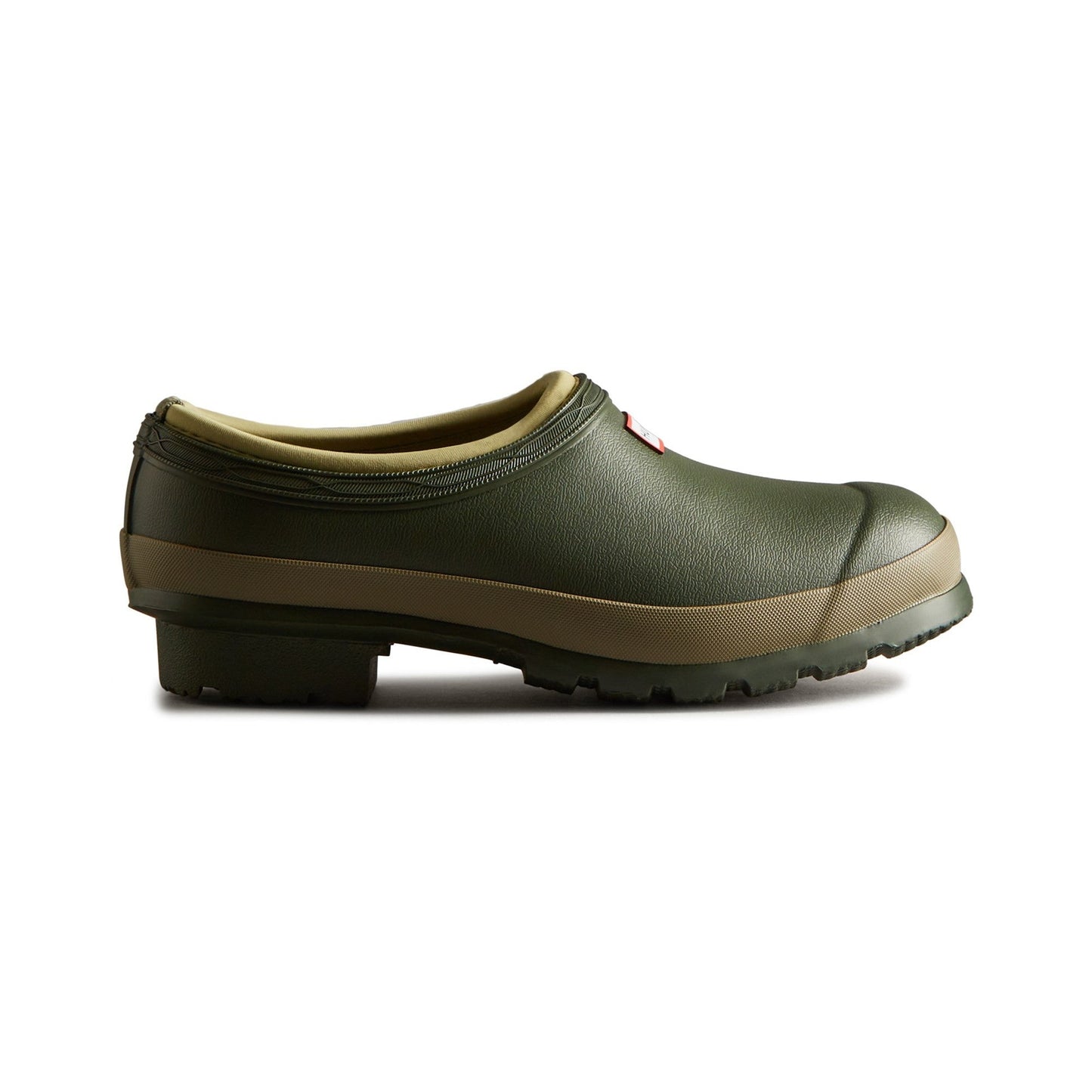 Hunter Gardener Womens Clogs - Dark Olive/Clay