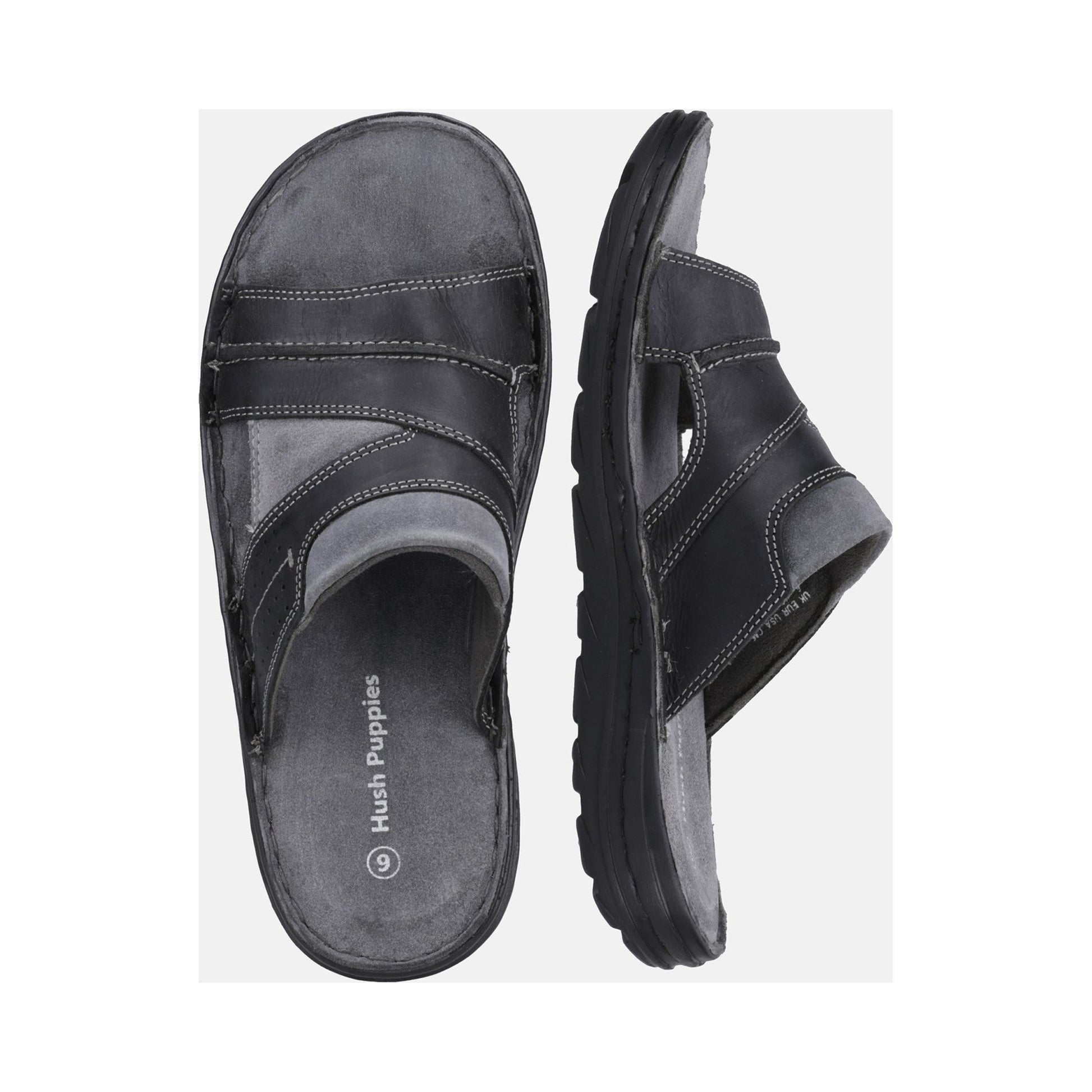 Hush Puppies Archer Mens Mule Sandal - Black