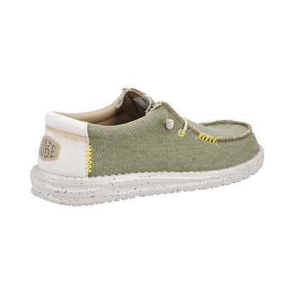 HEYDUDE Wally Coastline Jute Mens Shoe - Olive