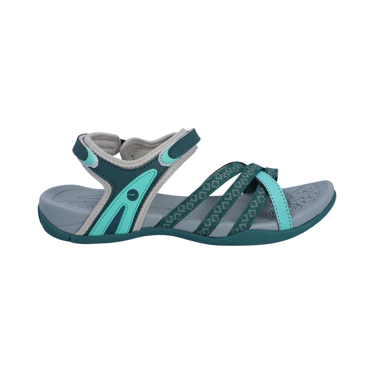 Hi-Tec Savanna II Womens Sandal - Dark Moss/Aqatic Wave