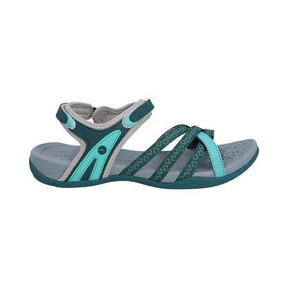 Hi-Tec Savanna II Womens Sandal - Dark Moss/Aqatic Wave