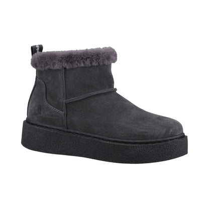 Hush Puppies Becca Ankle Boots Womens - Charcoal