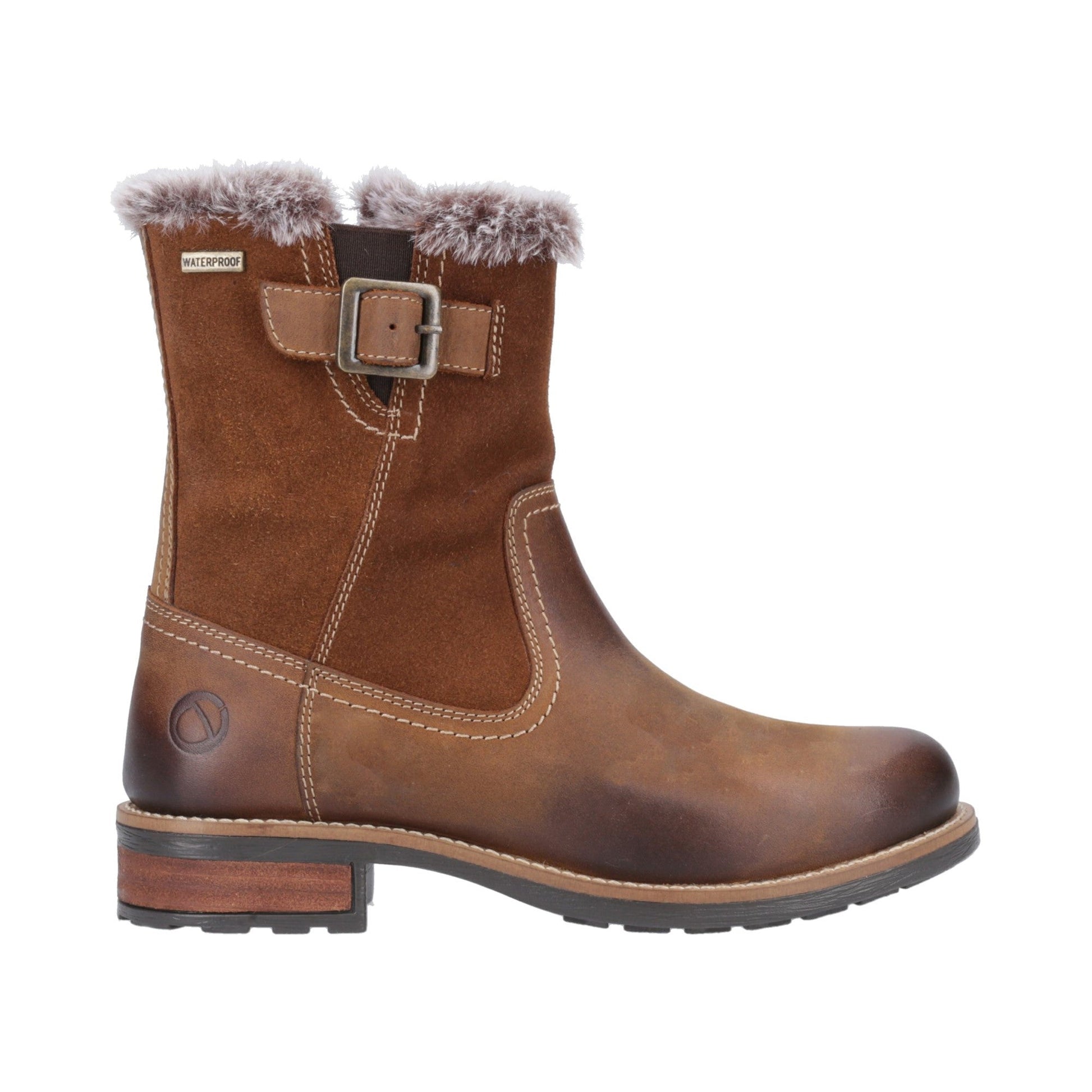 Cotswold Kemerton Womens Ankle Boots - Tan