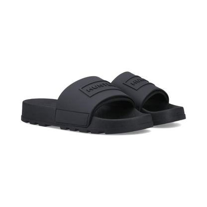 Hunter Core Embossed Slider Unisex - Black
