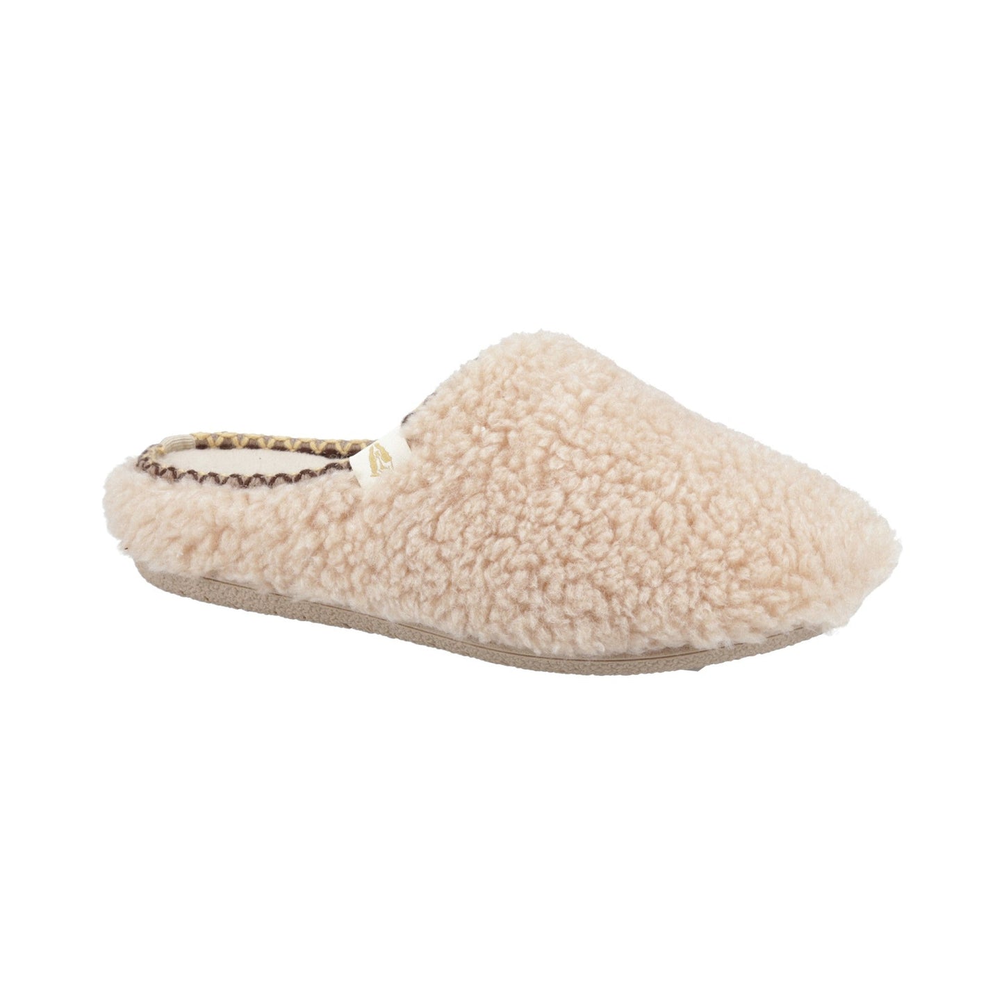 Hush Puppies Good Slipper Teddy Mule Womens - Beige