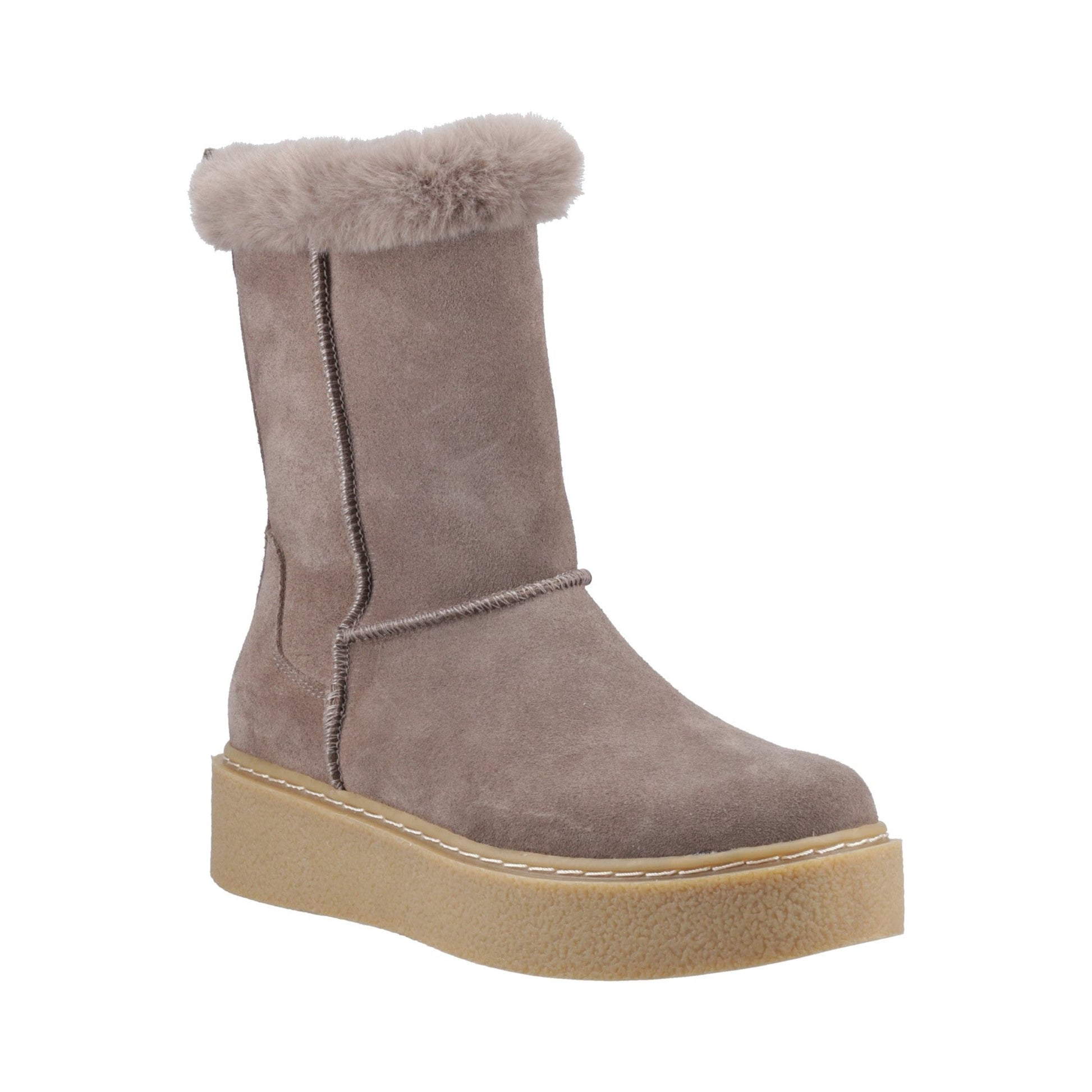 Hush Puppies Becca Mid Boot Womens - Taupe