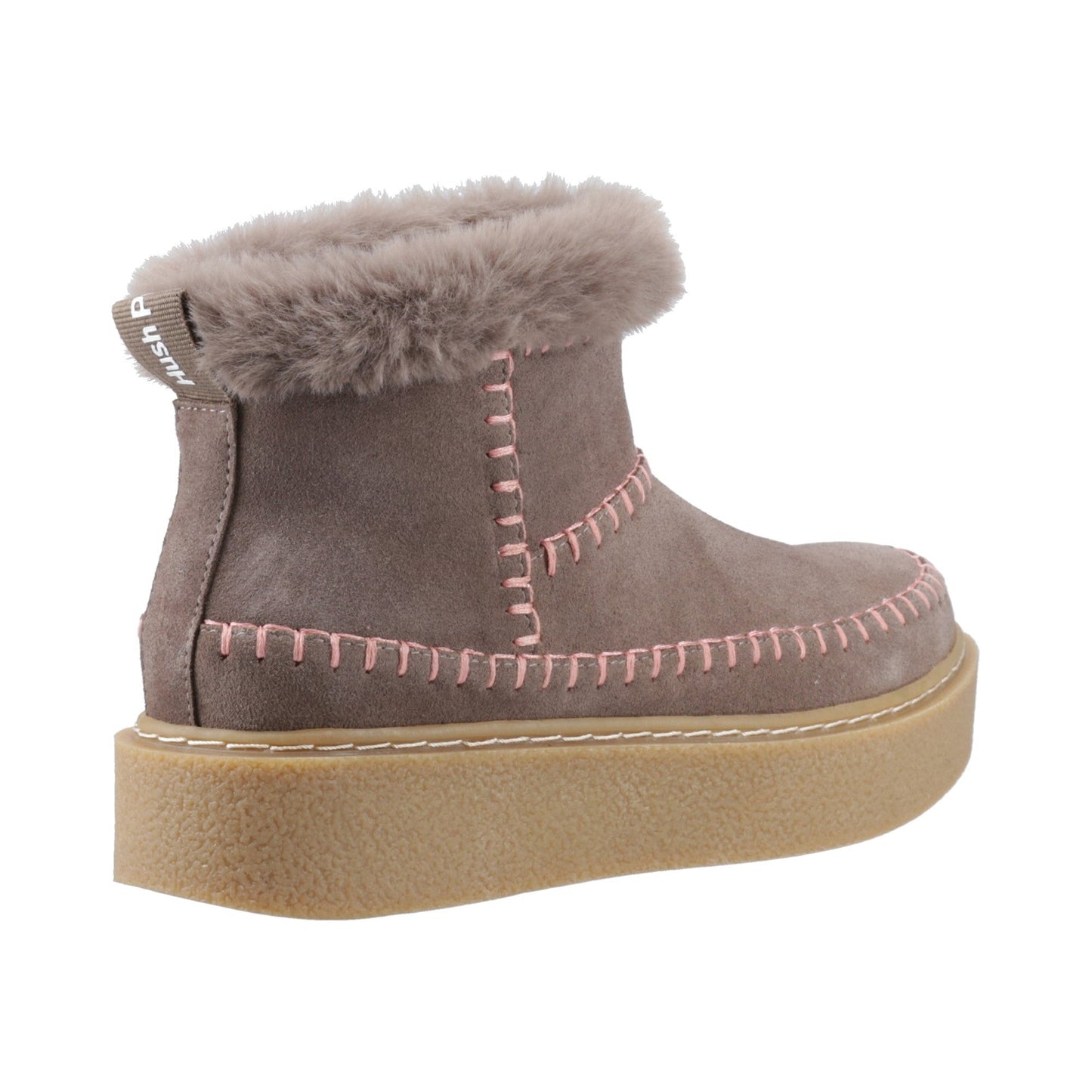 Hush Puppies Brielle Stitch Womens Boot - Taupe