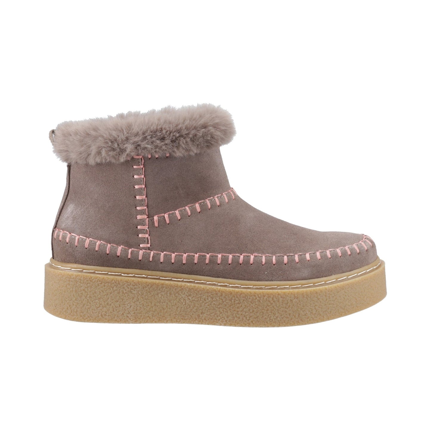Hush Puppies Brielle Stitch Womens Boot - Taupe