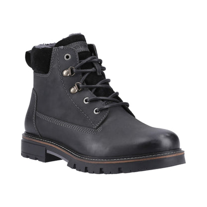 Hush Puppies Pier Shearling Lace Boot Mens - Black