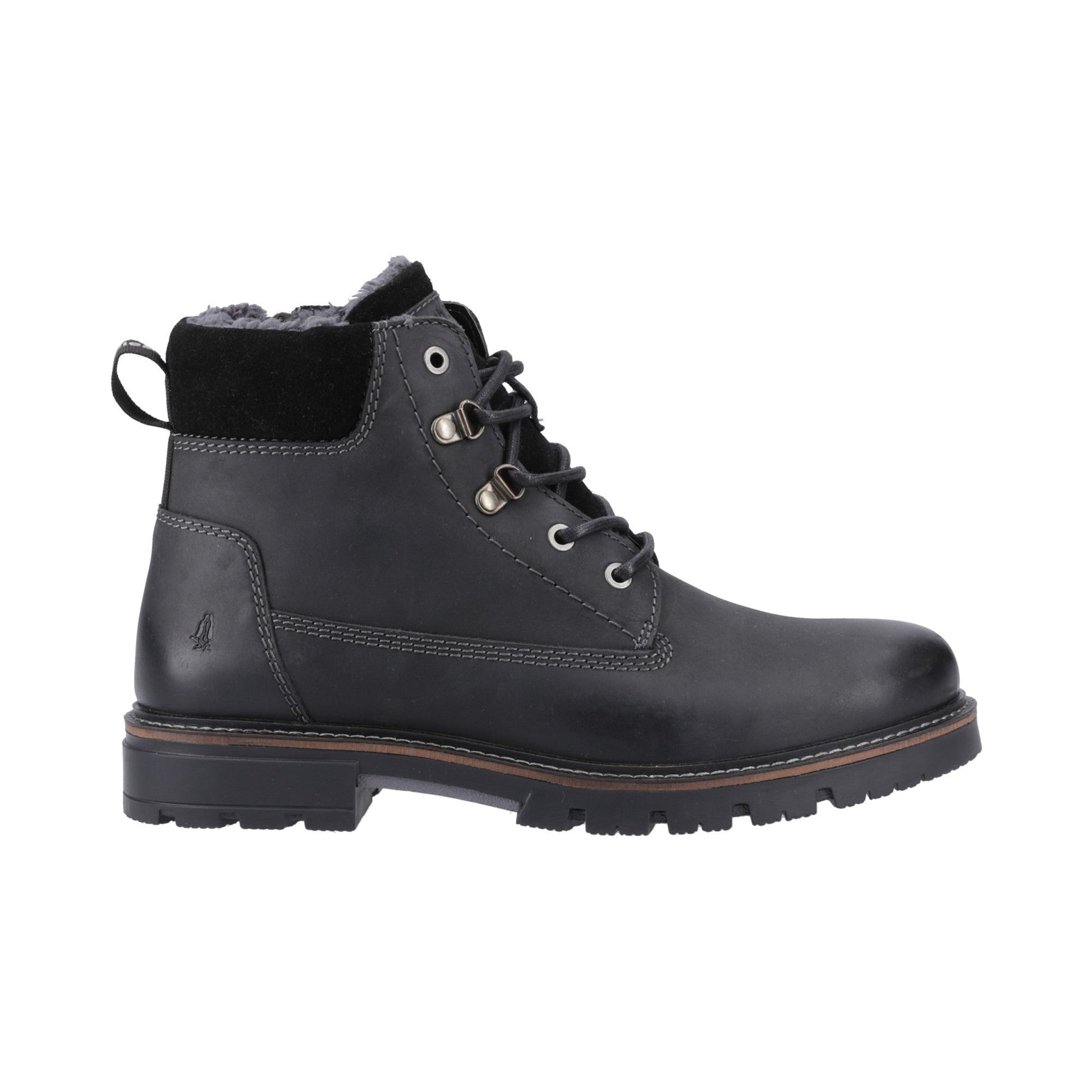 Hush Puppies Pier Shearling Lace Boot Mens - Black