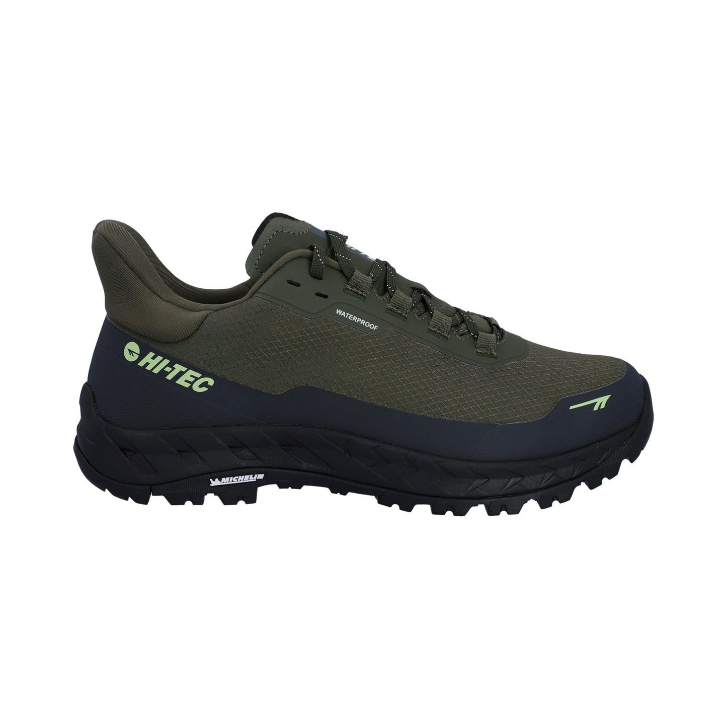 Hi-Tec ALTITUDE LITE WP Mens Shoe - Olive Night/Charcoal Grey/Lime
