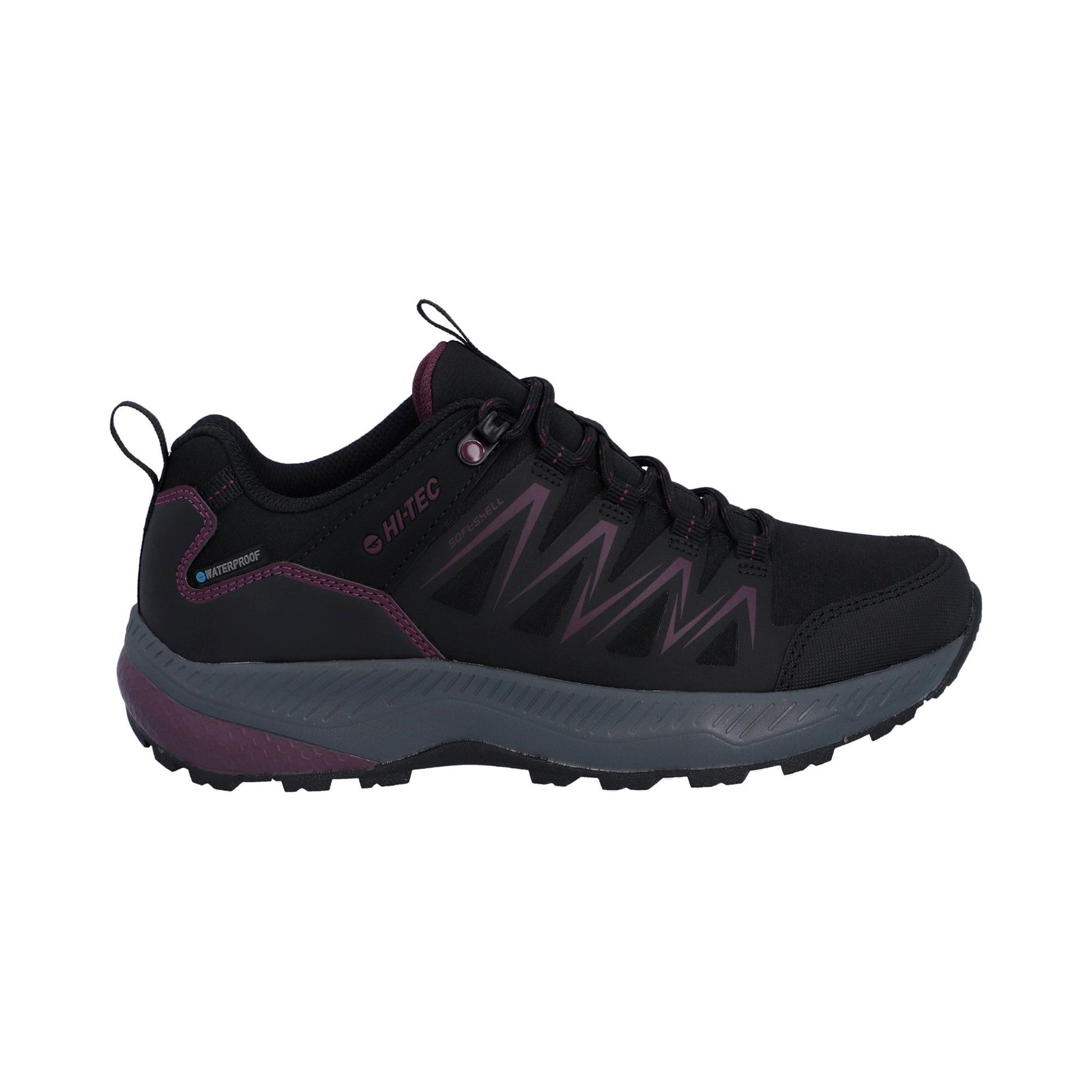 Hi-Tec Stealth Low Womens Trail Shoe - Black/Purple