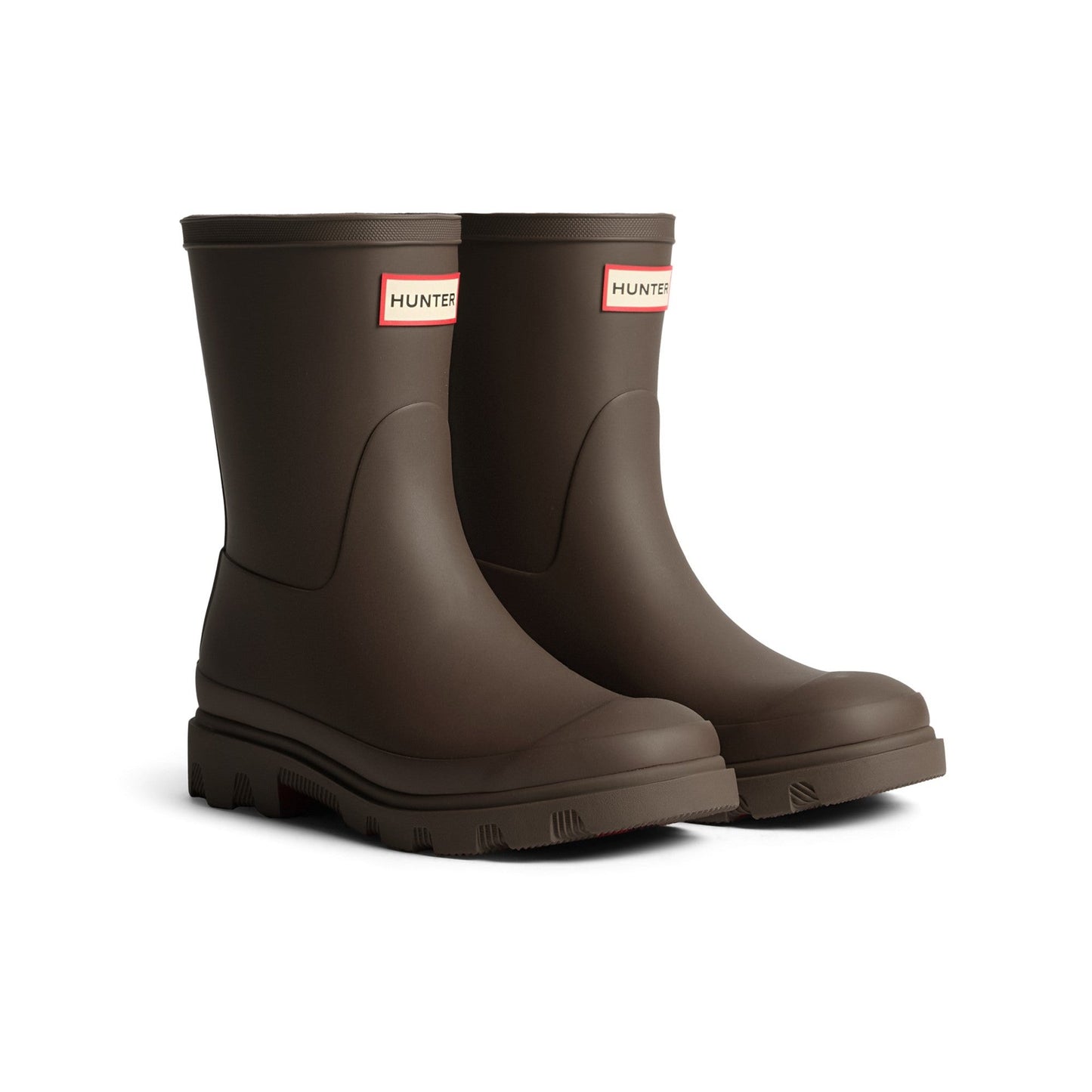 Hunter Downpour Short Boot Womens - Chocolate Brown