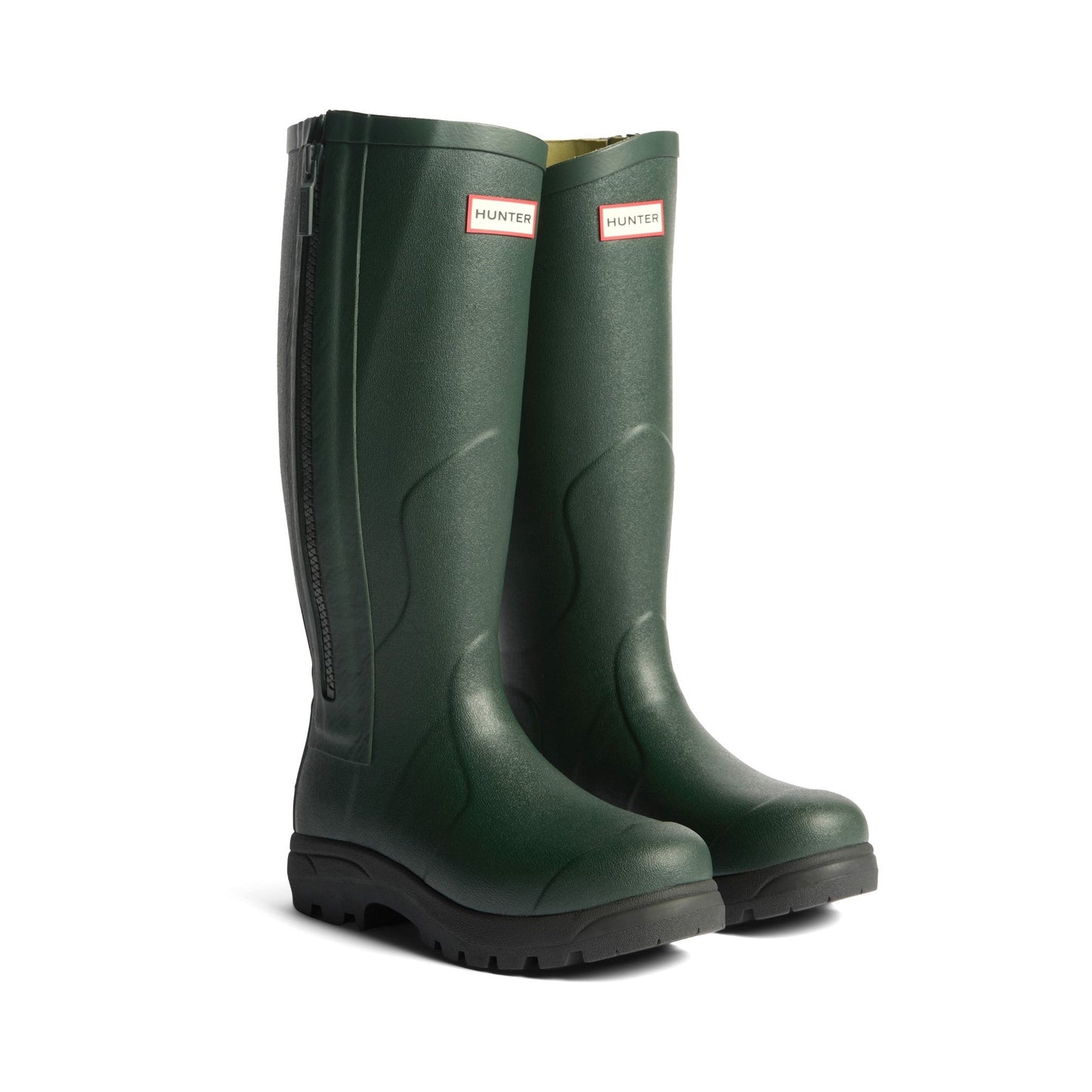 Hunter Balmoral MK II Zip Boot Mens - Dark Olive/Black
